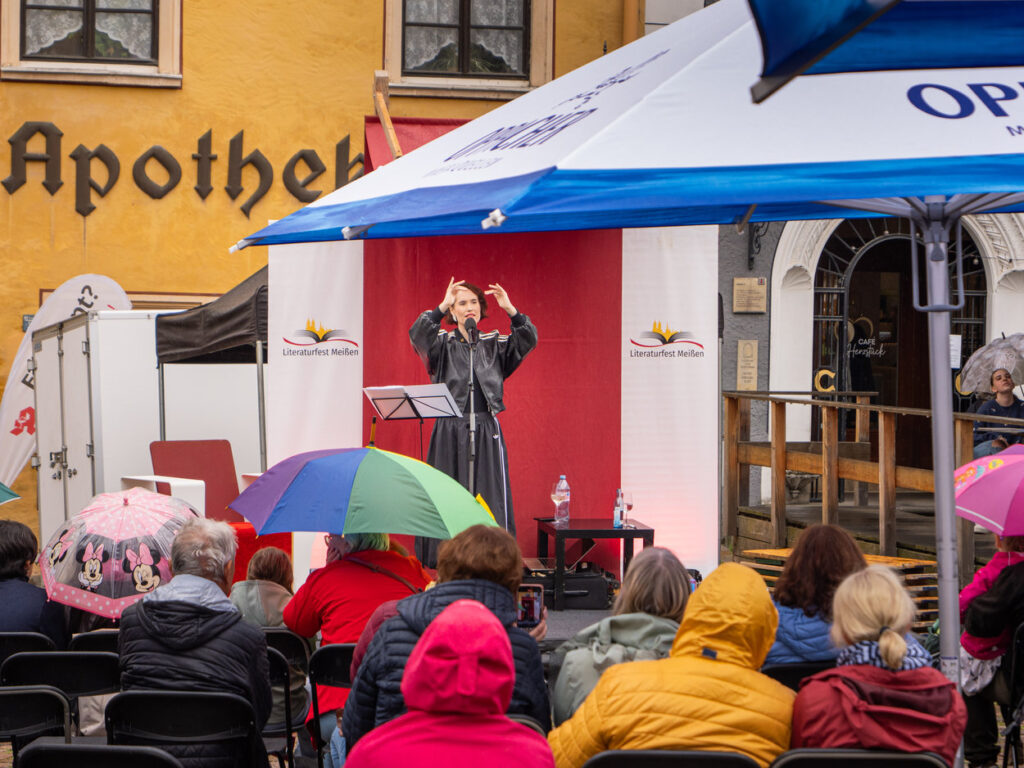 Jessy James LaFleur bei der Eröffnung des 17. Literaturfest Meißen